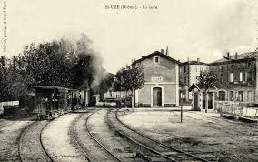 Saint Uze Drome Train Electrique Carte Postale Tramway