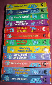 This one is from shapes and colors from june of 2003. Blue S Clues Blue S Big Pajama Party Vhs Credits