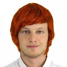 Short Male Wig Ginger Pack Of 6