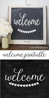 Walk ins welcome 13 oz heavy duty vinyl banner sign with metal grommets, new, store, advertising, flag, (many sizes available) tampaprinting. Diy Chalkboard Welcome With Free Printable Welcome Chalkboard Chalkboard Printables Diy Chalkboard