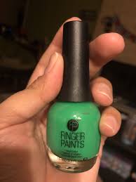 Finger Paints Silkscreen Green Neon Finger Painting