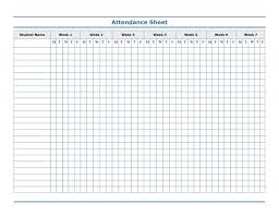 Free Printable Blank Attendance Sheets Attendance Sheet