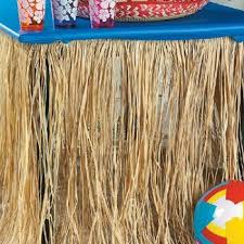 9 Real Raffia Grass Table Skirt Luau Hawaiian Party By Tikizone 14 00 108 X 29 Raffia Table S Beach Themed Party Luau Theme Party Beach Party Decorations