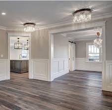 Love The Floors Chandeliers And Wainscoting Luxury Home Decor Home Remodeling New Homes