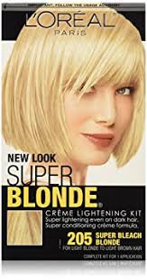 We let you know which blonde hair colors will suit you if you have pale skin! Amazon Com L Oreal Paris Super Blonde Creme Lightening Kit 205 Light Brown To Light Blonde Hair Highlighting Products Beauty