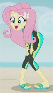 Fluttershy's human counterpart appears in the my little pony equestria girls franchise. Fluttershy Wetsuit Shefalitayal