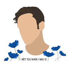 Lauv Minimalistic Portrait Sticker I Meet You Meet You Artist