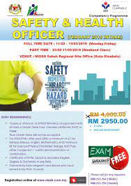 Sertai untuk berhubung sabah shell petroleum co ltd. Safety And Health Officer Course Niosh Sabah Wp Labuan Facebook
