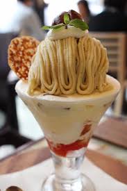 銀座風月堂 マロンパフェ横 おいしい食べ物 グルメ 銀座 スイーツ