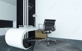 Add comfort and style to your favorite chair with chair cushions & pads. Modular Curved Modern White Desk In An Office With A Silver Metallic Stock Photo Picture And Royalty Free Image Image 31683630