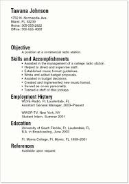 college student resume skills examples