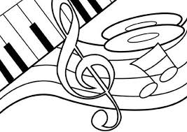 Music Notes On Piano Coloring Page Music Notes On Piano Coloring Music Notes Drawing Music Coloring Sheets Music Coloring