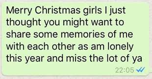 They're the ones who understand that not everyone can be bothered cooking a christmas ham with 70,000 condiments. Drunk Dude Group Texts His Exes On Christmas Sparking Hilariously Mad Drama Memebase Funny Memes