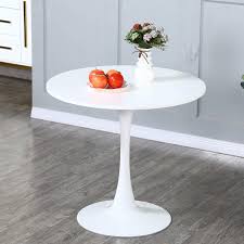 Round dining table with pedestal base provides the most flexible seating arrangements. Modern Tulip Round Dining Table 32 With Metal Pedestal Base In White For Kithchen And Dining Room Coffee Table Walmart Com Walmart Com