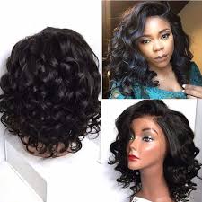 Short Wavy Human Hair Full Lace Bob Wigs For Black Woman Natural Body Wave Lace Front Human Hair Wigs With Baby Hair Brazilian Wet Wave Wigs Hair Wigs For Women Wig