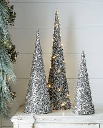 Blush Glitter Cone Trees Cone Christmas Trees Christmas Cones Christmas Decorations