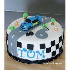 Gateau Circuit Voiture Subaru Deco Gateau Anniversaire Gateau Gateau Anniversaire Enfant