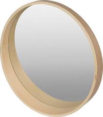 Pekodom Spiegel Rond Multiplex Berken Naturel 50x50x8 5cm Houten Spiegel Spiegel Berk
