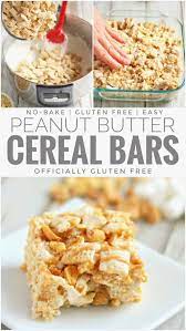 Peanut Butter Cereal Bars Gluten Free Chex Cereal Bars Peanut Butter Cereal Bars Cereal Bars Cereal Bars Recipes