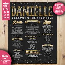 Decoration Birthday Poster Board Ideas 1960 Birthday Poster 60 Years Old Posters 60th Birthday Etsy 60th Birthday Poster 60th Birthday Decorations 60th Birthday