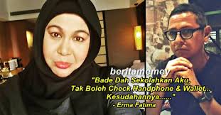 Erma's birth flower is daffodil and birthstone is aquamarine. Bade Dah Sekolahkan Aku Tak Boleh Check Phone Wallet Kesudahannya Erma Fatima Berita Memey