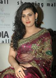 Beauty Galore HD : Archana Veda Hot In Burgundy Saree