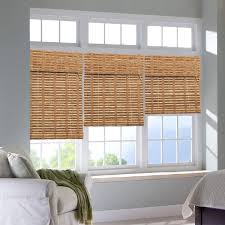 Their appearance is relaxed and inviting and add so much to any decor for your home or office. Tj Global Bamboo Roll Up Window Blind Sun Shade Light Filtering Roller Shades With Valence Sarasota Camel 44 X 64 Walmart Com Walmart Com