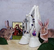 Unbreakable Catholic Chaplet Of St Melangell Patron Saint Of Rabbits Small Animals And The Environment Patron Saints Small Pets Chaplet