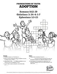 Romans 8 Adoption Sunday School Crossword Puzzles The Sharefaith Kids Adoption Bible Activities For Kids Sunday School Worksheets Sunday School Coloring Pages