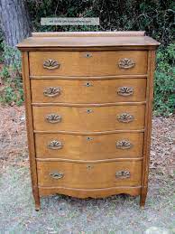 The color also will vary on antique furniture. Antique Curved Front Chest Of Drawers Matches My Dresser And Mirror Just Needs Darker Stain Gorgeous Antiques Dresser Chest Of Drawers