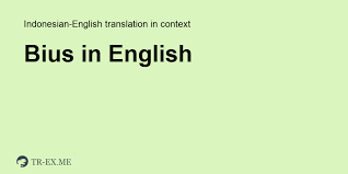 Learn these tools names to improve and increase your vocabulary words in english. Bius In English Translation Examples Of Use Bius In A Sentence In Indonesian