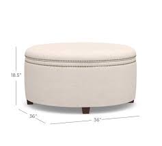 See more ideas about ottoman, round storage ottoman, storage ottoman. Tamsen Round Storage Ottoman Pottery Barn