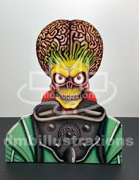 Mars Attacks! Martian Stand-up or Print - Etsy