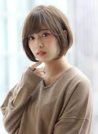 ボブ 秋冬おすすめ耳かけ骨格矯正ショートボブ ramie ginzaの髪型 ヘアスタイル ヘアカタログ 2019春夏 ショートボブ 縮毛矯正 ボブ 髪型 ボブ