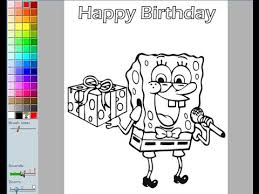 Click on any of the coloring page descriptions below to see the full coloring. Spongebob Birthday Coloring Pages For Kids Spongebob Birthday Coloring Pages Games Youtube