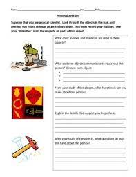 Artifacts In A Bag Thinking Like A Historian Archeologist Geographer 7th Grade Social Studies 6th Grade Social Studies Fun Lessons
