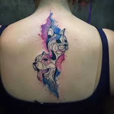 Unlike other tattoo styles, watercolor tattoos heavily feature bright and soft colors.when you try perfect 3 colors watercolor tattoo style of dog paw motive done by artist kenlar tattoo | post. Back Cat Dog Watercolor Tattoo Best Tattoo Ideas Gallery