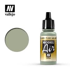 Light green mixed with grey. Model Air Vallejo Ija Light Grey Green 71321 Acrylic Airbrush Color