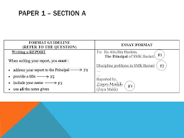 Sample essay spm paper section b 1. Spm English Paper 1 Directed Writing Format