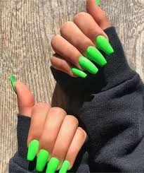 Acrylic nails are great for everyday life and for any occasion. 77 Bright Neon Nails To Try This Summer Lovika Bright Acrylic Nails Green Acrylic Nails Neon Green Nails