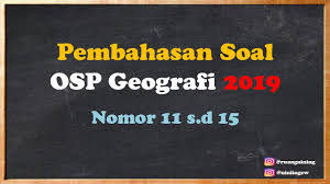 We did not find results for: Pembahasan Osp Geografi Tahun 2019 Nomor 11 S D 15 Youtube