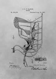 Santa S Sleigh Patent Drawing By Dan Sproul Patent Drawing Patent Art Prints Patent Art