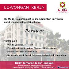 Download template iklan lowongan pekerjaan. Lowongan Kerja Perawat Rs Mulia Pajajaran