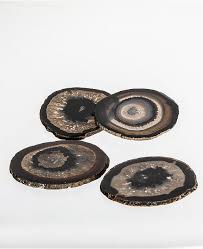 Shop wayfair for a zillion things home across all styles and budgets. Brasil Home Decor Black Agate Coasters Set Of Four Reviews Bar Wine Dining Macy S