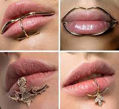 Lip Jewelry By Keren Wolf Fashion And Unique Accessories For Your Lips Accessories F Lip Jewelry Weird Jewelry Face Jewellery