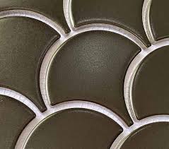 Gạch mosaic vảy cá MHF09 (Màu đen mờ) - Sự lịch lãm
