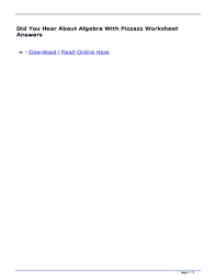 Does anyone know anything about answer key to algebra with pizzazz! Fillable Online Did You Hear About Algebra With Pizzazz Worksheet Answers Kxkmfqc Ebook Stream Radyokanyon Com Tr Did You Hear About Algebra With Pizzazz Worksheet Answers Kxkmfqc Fax Email Print Pdffiller