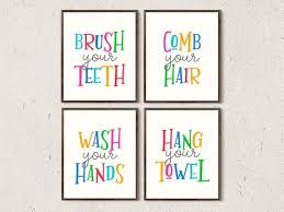 Kids Bathroom Wall Art Printable Bathroom Prints Kids Bathroom Etsy In 2020 Kids Bathroom Wall Art Kids Bathroom Themes Kids Bathroom Artwork
