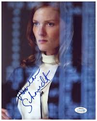 WRENN SCHMIDT SIGNED MARGO MADISON 8X10 PHOTO FOR ALL MANKIND MARS ACOA