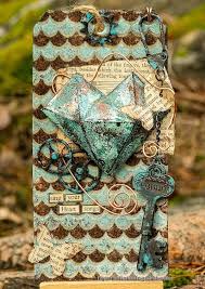 Layers Of Ink Rust And Patina Diy Tutorial By Anna Karin Evaldsson In 2020 Tim Holtz Stampers Anonymous Tim Holtz Tim Holtz Sizzix